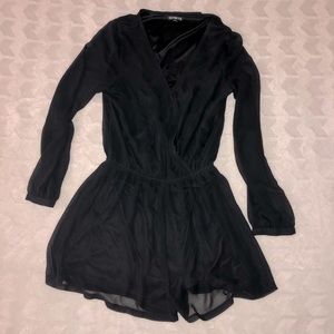 Express Black Romper
